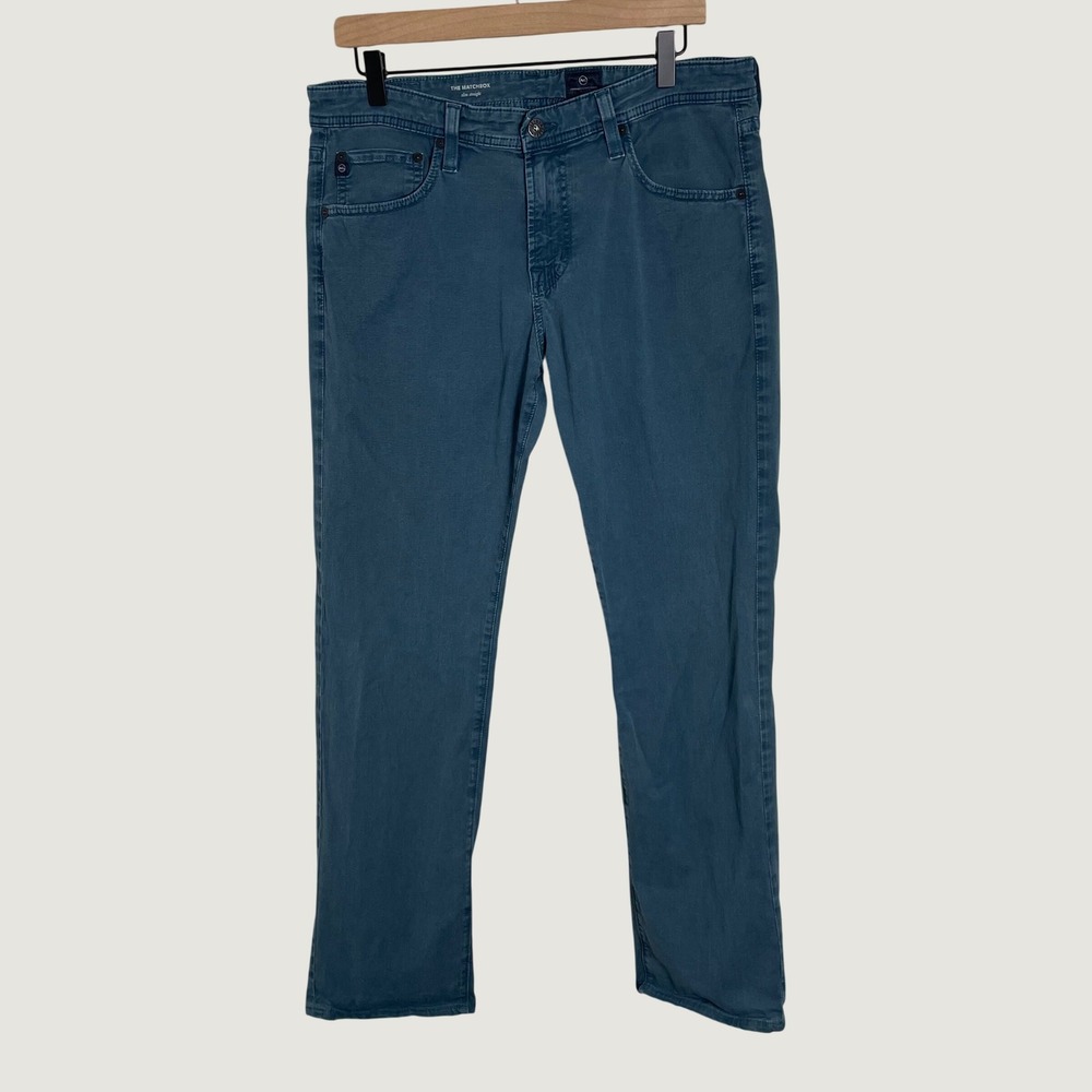 AG Adriano Goldschmied The Matchbox Jeans Men 33x30 Blue Slim Straight Casual